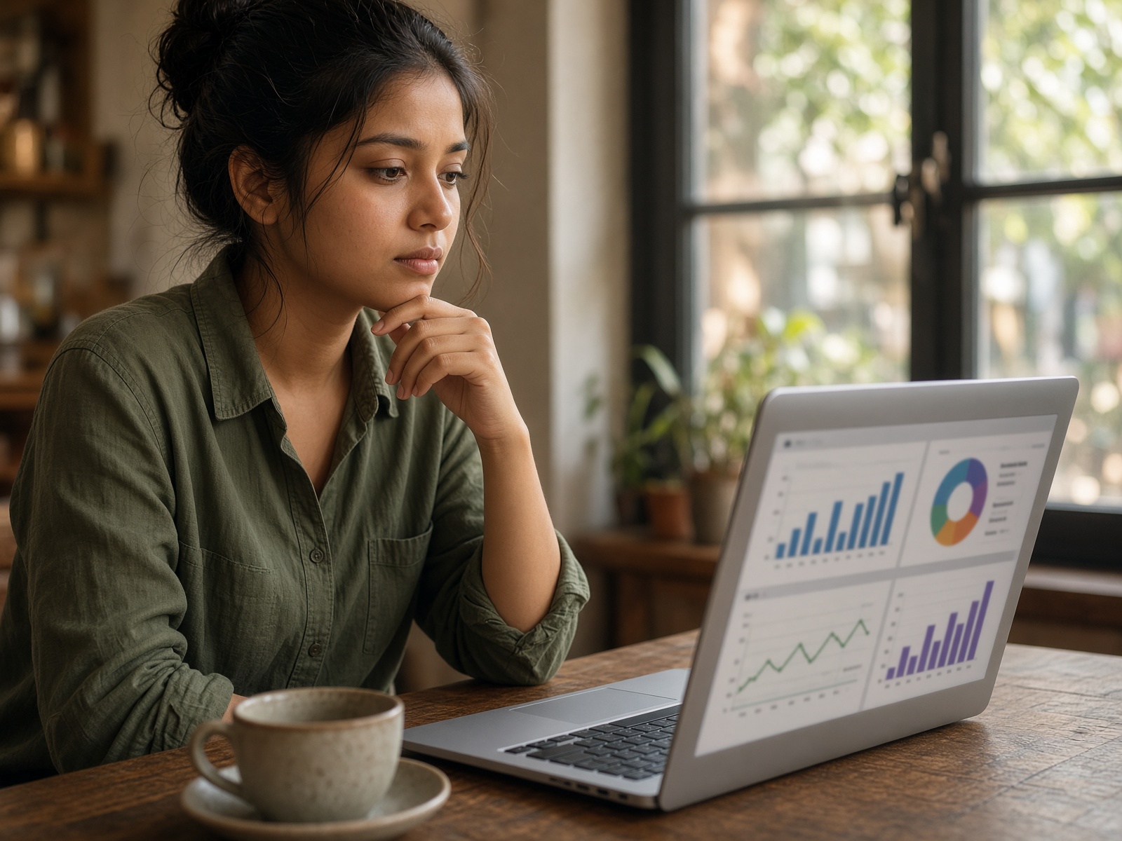 Checking Grove analytics on a laptop
